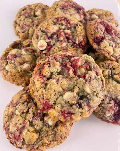 Raspberry Crunch Cookies